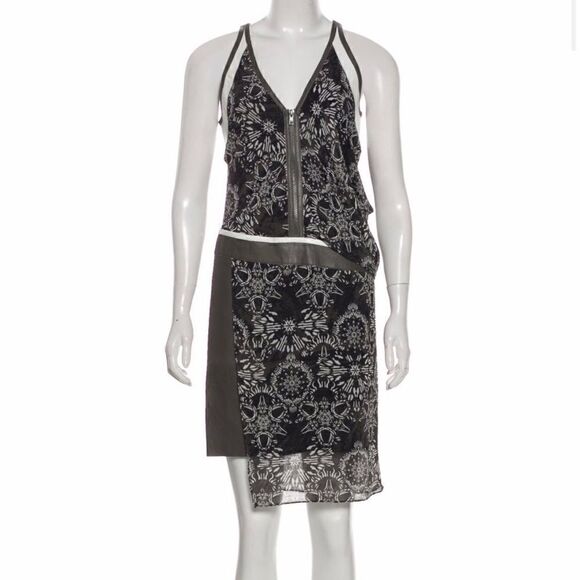 Helmet Lang Printed Knee-Length Dress with Tag - Picture 1 of 3